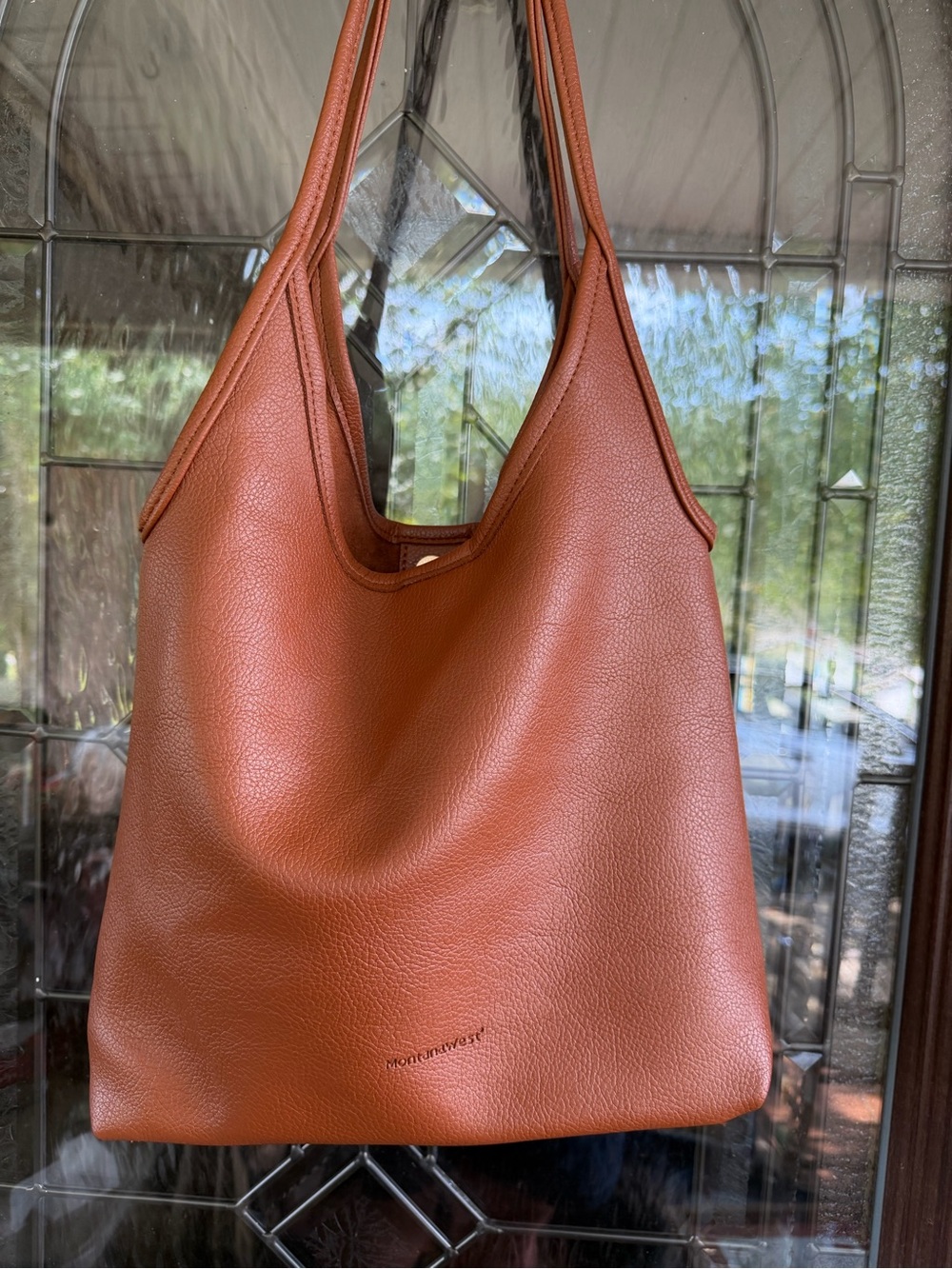 Montana West Chestnut Brown Shoulder Hobo Bag